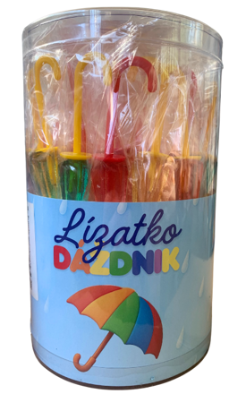 DÁŽDNIK 25g ovocné lízatko (Balenie:42ks 1ks od 0,19eur)