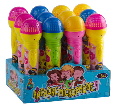KARAOKE MICROPHONE 10g hračka s cukríkmi (Balenie:12ks 1ks od 1,25eur)
