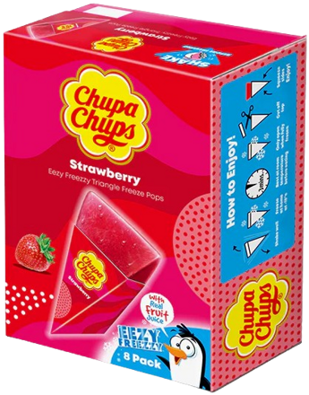 CHUPA CHUPS TRIANGELS 496ml ľadove lízatka (jahoda)