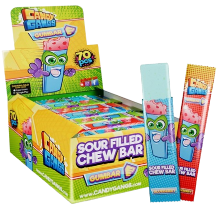 CANDY GANGS GUMBAR 12g cukrovinka (Balenie:70ks 1ks od 0,13eur)
