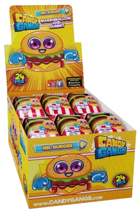 CANDY GANGS MR.BURGER 20g cukrovinka (Balenie:70ks 1ks od 0,09eur)