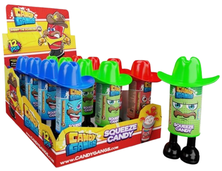 CANDY GANGS SHERIF SQUEEZER 40g ovocný gel (Balenie:12ks 1ks od 0,95eur)