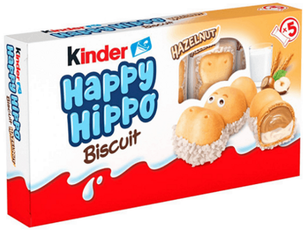 HAPPY HIPPO 103,5g plnené orieškové sušienky 