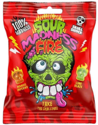 SOUR MADNESS FIRE 60g superkyslé cukríky