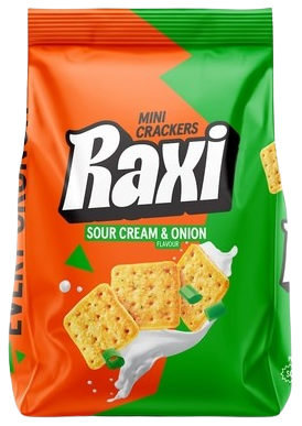 RAXI 100g smotanovo-cibuľové krekry