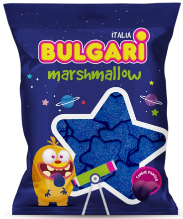 BULGARI BLUE STAR 150g marshmallow cukríky