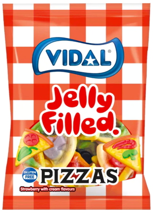VIDAL PIZZAS 90g plnené želé cukríky 