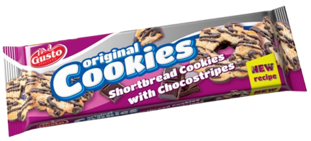 MULINO COOKIES STRIPES 100g kakaové sušienky