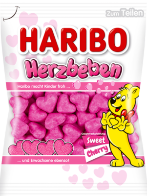 HARIBO HERZBEBEN 160g želé cukríky