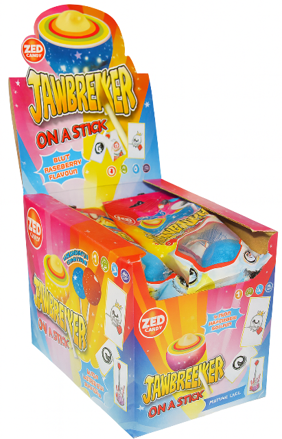 JAWBAREAKER STICK TATTOO 50g lízatko so žuvačkou (Balenie:15ks 1ks=0,75eur)