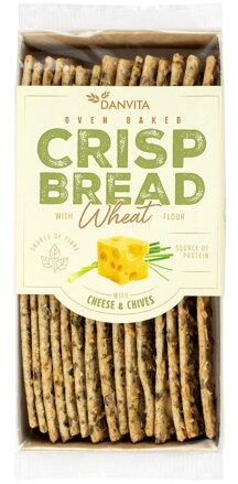 DANVITA CRISP BREAD 130g syr/pažitka