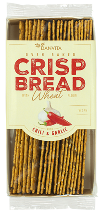 DANVITA CRISP BREAD 130g chilli/cesnak