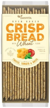 DANVITA CRISP BREAD 130g syr/rajčina/bazalka