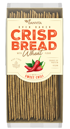 DANVITA CRISP BREAD 130g sweet chilli