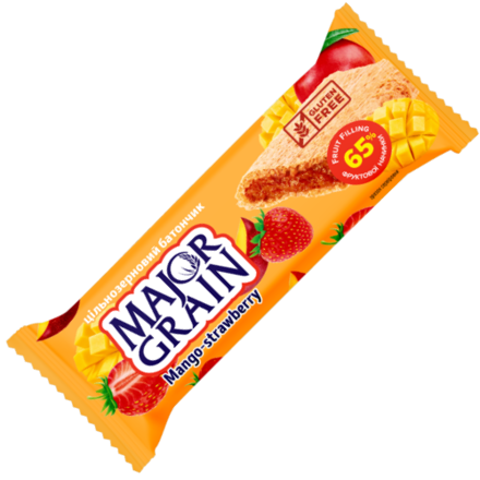 MAJOR GRAIN 40g mango/jahoda tyčinka