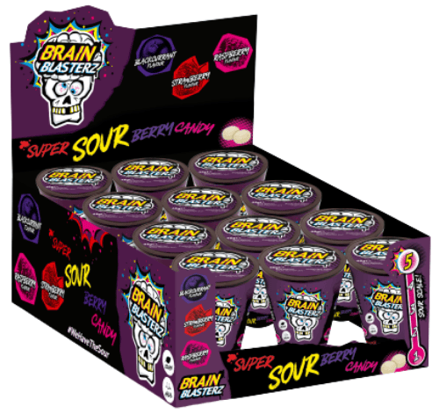 BRAIN BLASTERZ VIOLET 48g kyslé cukríky (Balenie:12ks 1ks od 1,75eur)