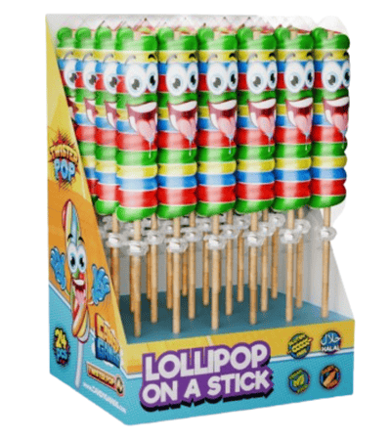 CANDY GANGS RAINBOW TWIST 40g ovocné lízatko (Balenie:24ks 1ks od 0.50eur)