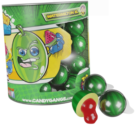CANDY GANGS WATERMON XL 12g žuvačky (Balenie:30ks 1ks od 0,15eur)