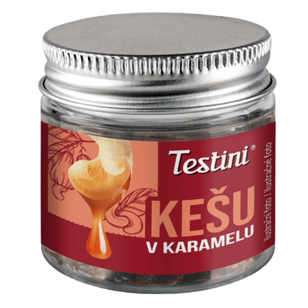 TESTINI DÓZA 90g kešu v karemeli