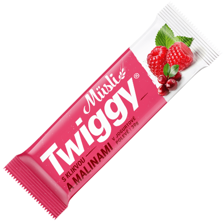 TWIGGY MŰSLI 30g malina/jogurt tyčinka