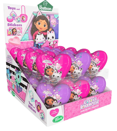 GABBY´S HEART 10g hračka+cukríky (Balenie:24ks 1ks=0,90eur)