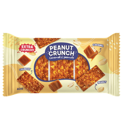 PEANUT CRUNCH 60g karamelová tyčinka (exp.06/06/26)