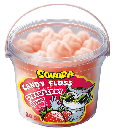 CUKROVÁ VATA 30g jahoda