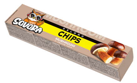 LONG CHIPS MUSHROOMS 50g hríbové (box)