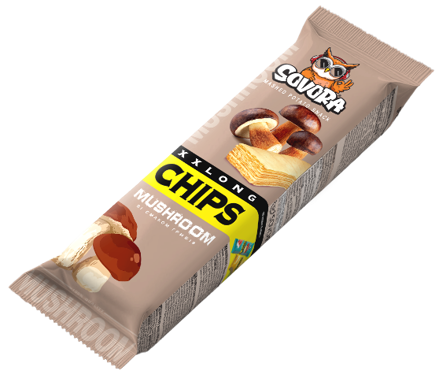 LONG CHIPS MUSHROOM 70g hríbové