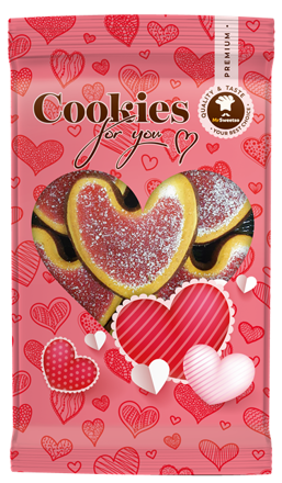 VALENTÍNKY 200g sušienky v poleve