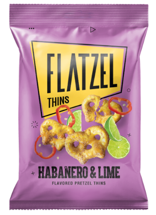 FLATZEL HABANERO & LIME 85g slané praclíky 