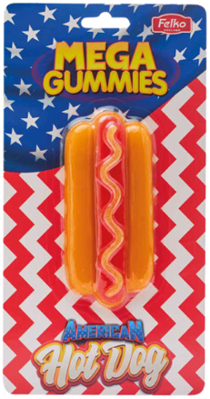 MEGA GUMMIES HOT DOG 120g ovocné želé 