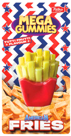 MEGA GUMMIES HRANOLKY 120g ovocné želé 