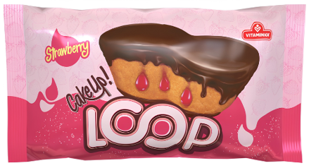 LOOP STRAWBERRY 47g jahodový koláčik