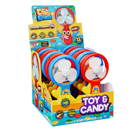 CANDY GANGS POWER TURBINE 45g cukrovinka s hračkou (Balenie:12ks 1ks od 1eur)