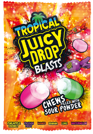 BAZOOKA TROPICAL 120g žuvacie cukríky