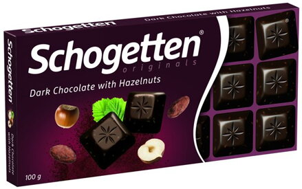 SCHOGEATTEN DARK&NUTS 100g tmavá oriešková čokoláda 