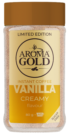 AROMA GOLD VANILLA 80g vanilková instantná káva 