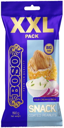 BOSO SNACK XXL 190g cibuľovo-smotanové