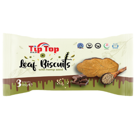 LEAF BISCUITS HAMP SEED 85g s konopným semiačkom