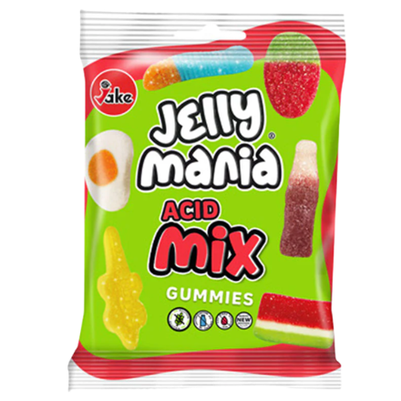 JELLY MANIA ACID MIX 100g želé cukríky 