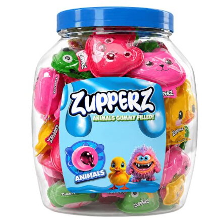 ZUPPERZ ANIMAL 18g plnené želé (Balenie:50ks 1ks od 0,30eur)