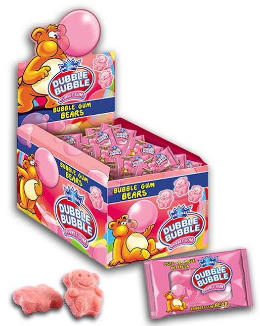 DUBBLE BUBBLE BEARS 4,5g ovocné žuvačky (balenie:150ks 1ks od 0,04eur) DUBBLE BUBBLE BEARS 4,5g ovocné žuvačky (balenie:150ks 1ks od 0,04eur)