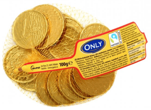 MINCE V SIEŤKE 100g čokoládky