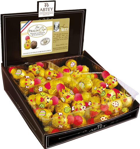 ABTEY KURIATKO 12g orieškové bonbóny (Balenie:84ks 1ks od 0,45eur)