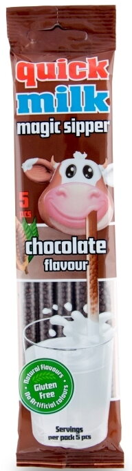 QUICK MILK 30g čokoládové slamky