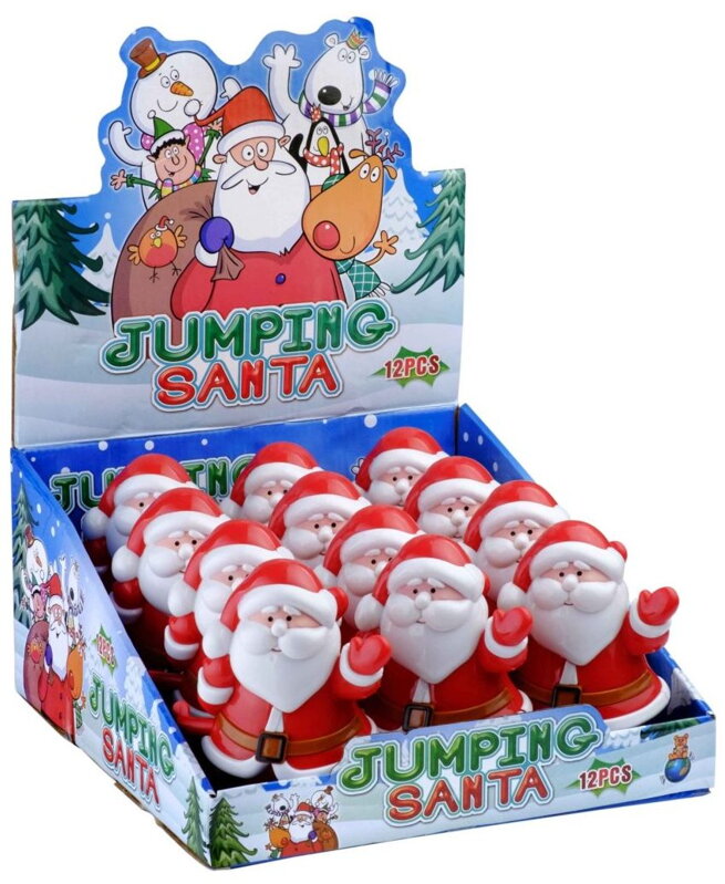 JUMPING SANTA 10g hračka s cukríkmi (Balenie:12ks 1ks od 1,30eur)