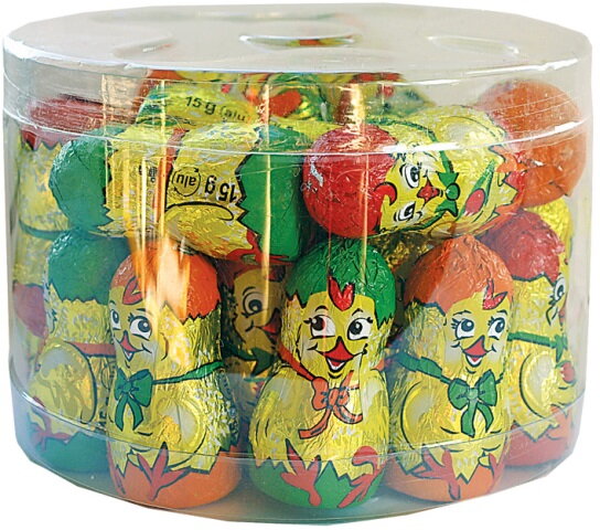 KURIATKO 15g mliečna čokoláda (Balenie:25ks 1ks od 0,29eur)