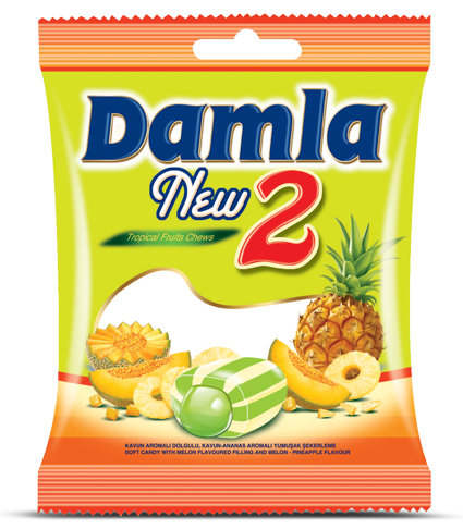DAMLA NEW2 90g melónovo-ananásové cukríky