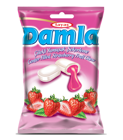 DAMLA STRAWBERRY 90g jahodové cukríky 